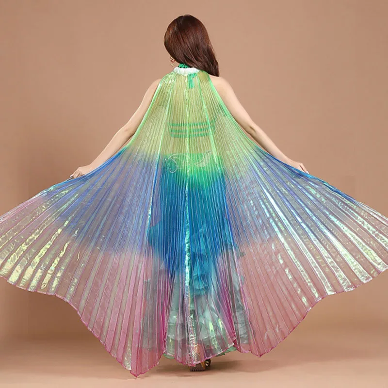

360 Degree Wing For Dance Colorful Butterfly Wings Adult Dance Isis Wing For Belly Dance Professional Stage Dance Prop