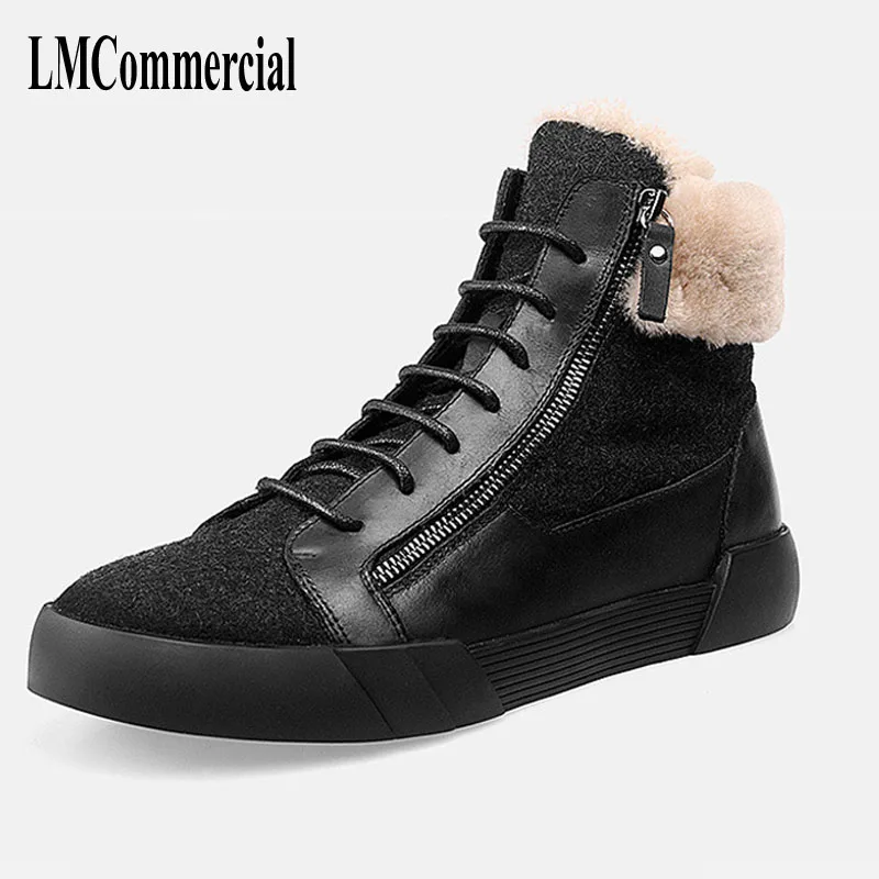 

men leather Martin boots Chelsea winter British retro men shoes zipper leather shoes breathable fashion boots men casual shoes