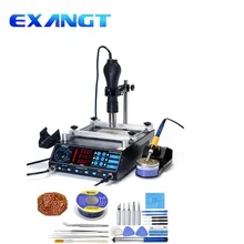 YIHUA 853AAA Инфракрасная паяльная станция 60 Вт оловянный паяльник мощность функциональная воздушная паяльная станция 3 в 1 станция предварительного нагрева