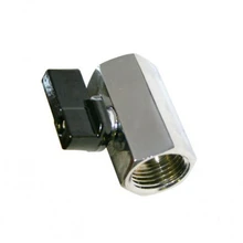 3/" Женский BSP латунный Мини шаровой клапан хромированный для воздушное водяное топливо