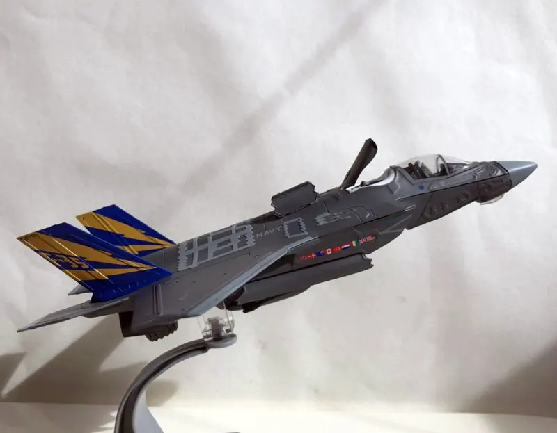 AMER 1/100 масштаб игрушечные модели самолетов F-14 F-18 F22 F35 истребитель литой металлический самолет модель игрушки для подарка/коллекции/украшения