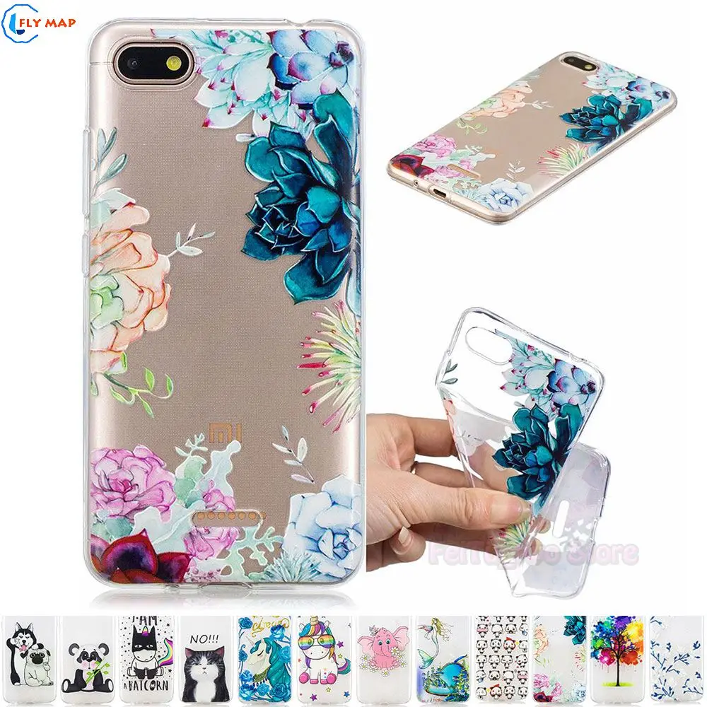 

TPU Case For Xiaomi Redmi 6A A6 Mobile Phone Soft Cover Box For Xiao mi Red Redmi6 A M1804C3CT Transparent Silicone Shell