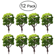 BESTOYARD 12 шт 1:50 поезд декоративный пейзаж модель деревьев(зеленый