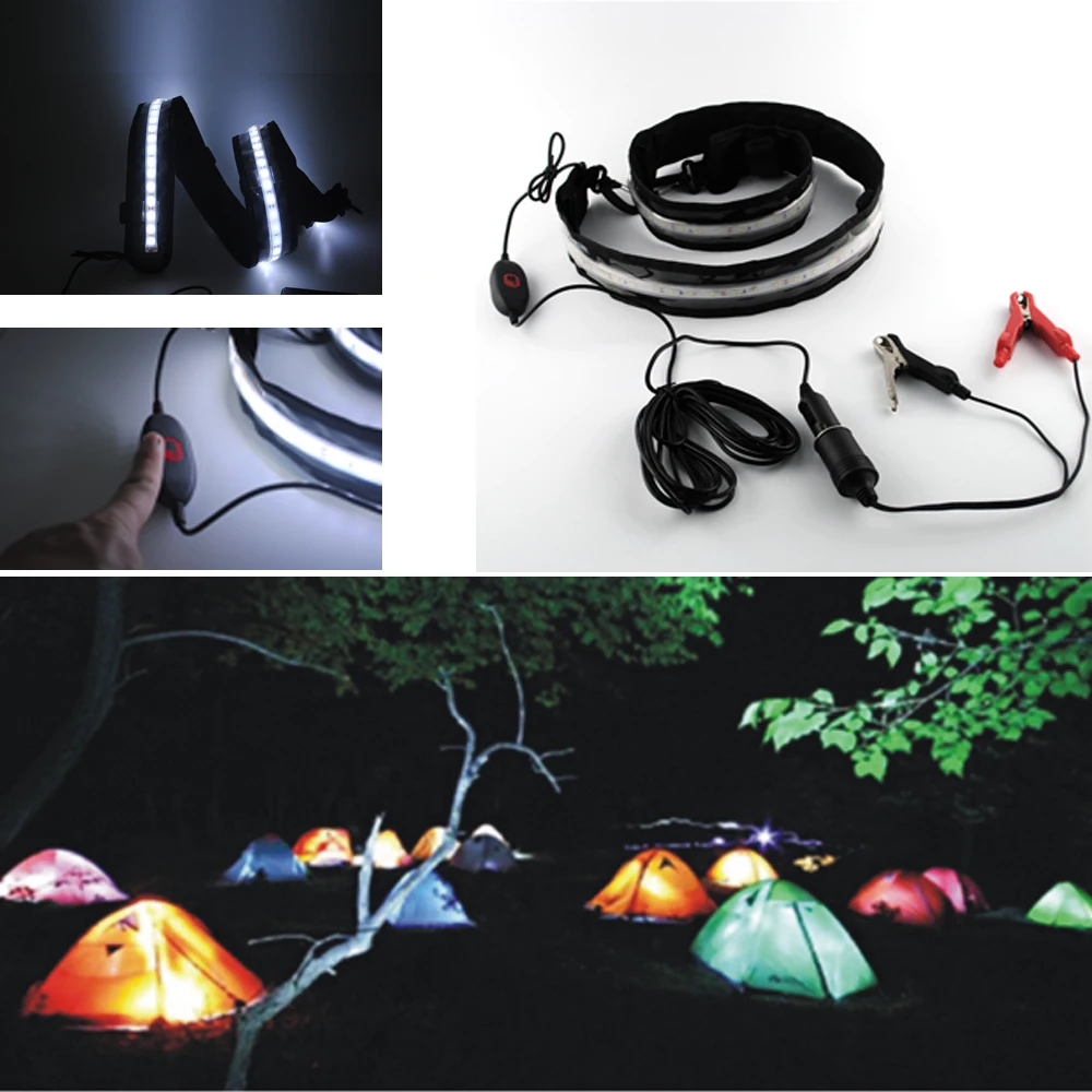 

Waterproof Camping Lamp LED Low Voltage Hanging Hiking Lamp Tent Outdoor Lighting Dimmable Multifunction with Battery