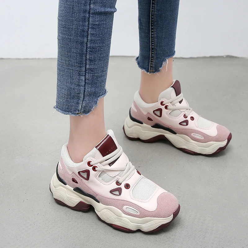 

Women Sneakers Zapatillas Mujer Deportiva High Quality Rubber Casual Shoes for Women Fashion Brand Woman Vulcanize Shoe 2019 New