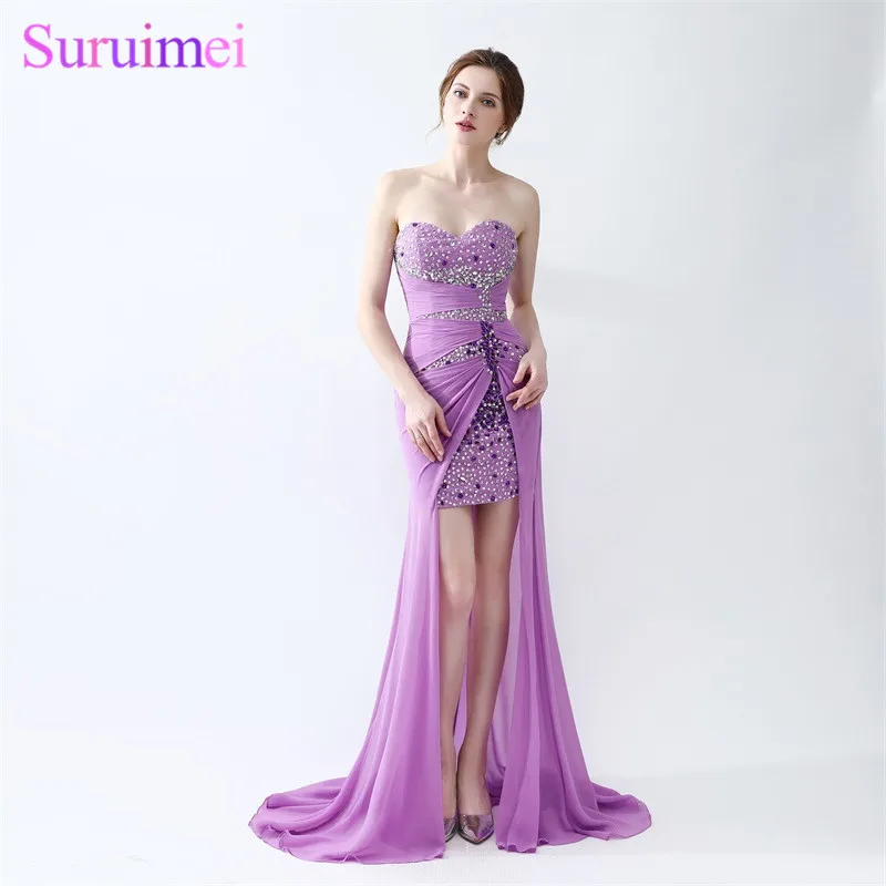light purple chiffon dress