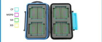 

Anti-shock Waterproof Professional Memory Card Case 4 CF 8 SD Card Holder Hard Storage Box for DSLR Camera