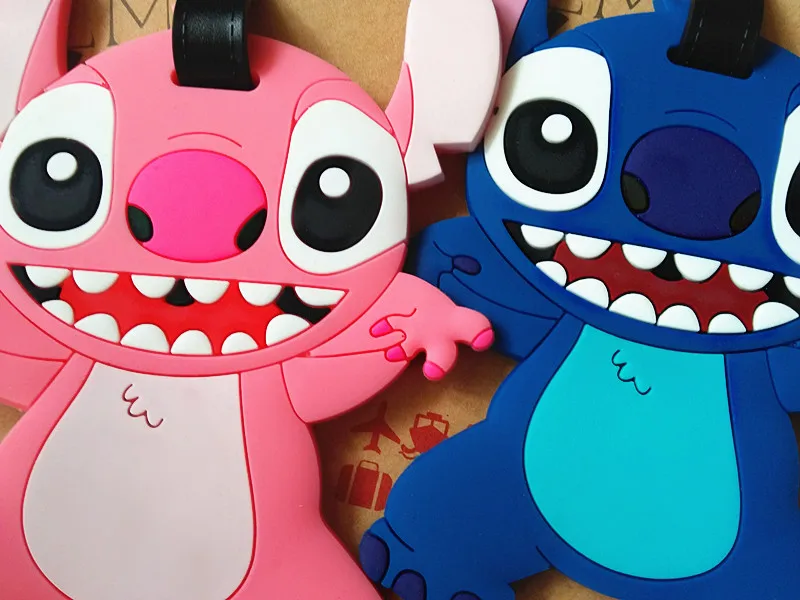 Новый Lilo & Stitch багажная бирка аксессуары для путешествий аниме мультяшный