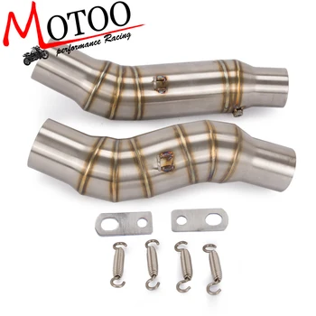 

Motorcycle Exhaust middle pipe Round Muffler for Kawasaki Z1000 2010 2011 2012 2013 2014 2015 2016 without exhaust Slip-On