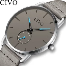 CIVO Новая модель для мужчин, повседневные водонепроницаемые кварцевые мужские наручные часы. Бренд Relogio Masculino