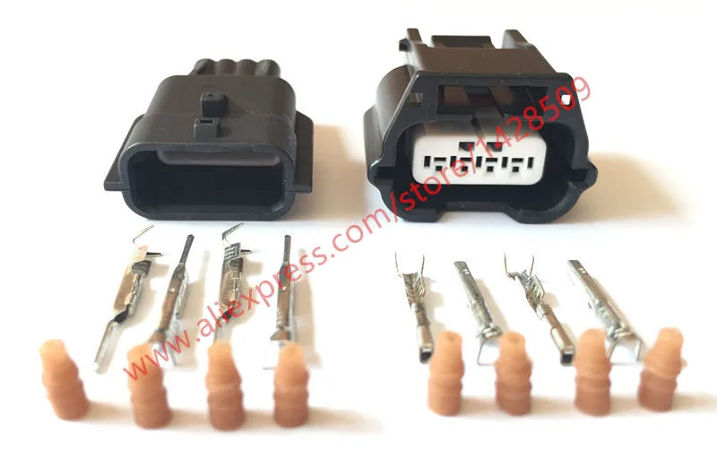 

5 Sets 4 Pin Female Male Waterproof Auto Plug 7282-8853-30 7283-8853-30 MAP Sensor Mass Air Flow Socket For Nissan