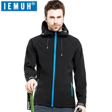 Iemuh открытый мягкая В виде ракушки флис Походные куртки Для мужчин спортивная Термальность Охота Пеший Туризм Спортивная куртка ветрозащитная теплая зима Водонепроницаемый