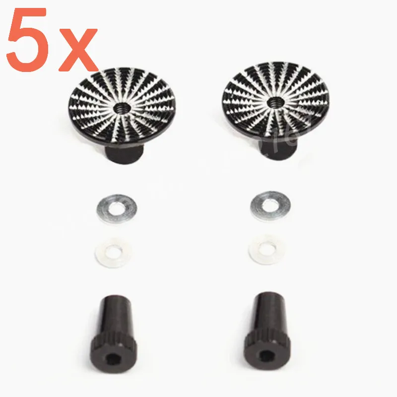 5 компл. CNC алюминий M3 3 мм Thumb Stick Umbrella Thumbstick для FU/JR контроллер передатчик RC