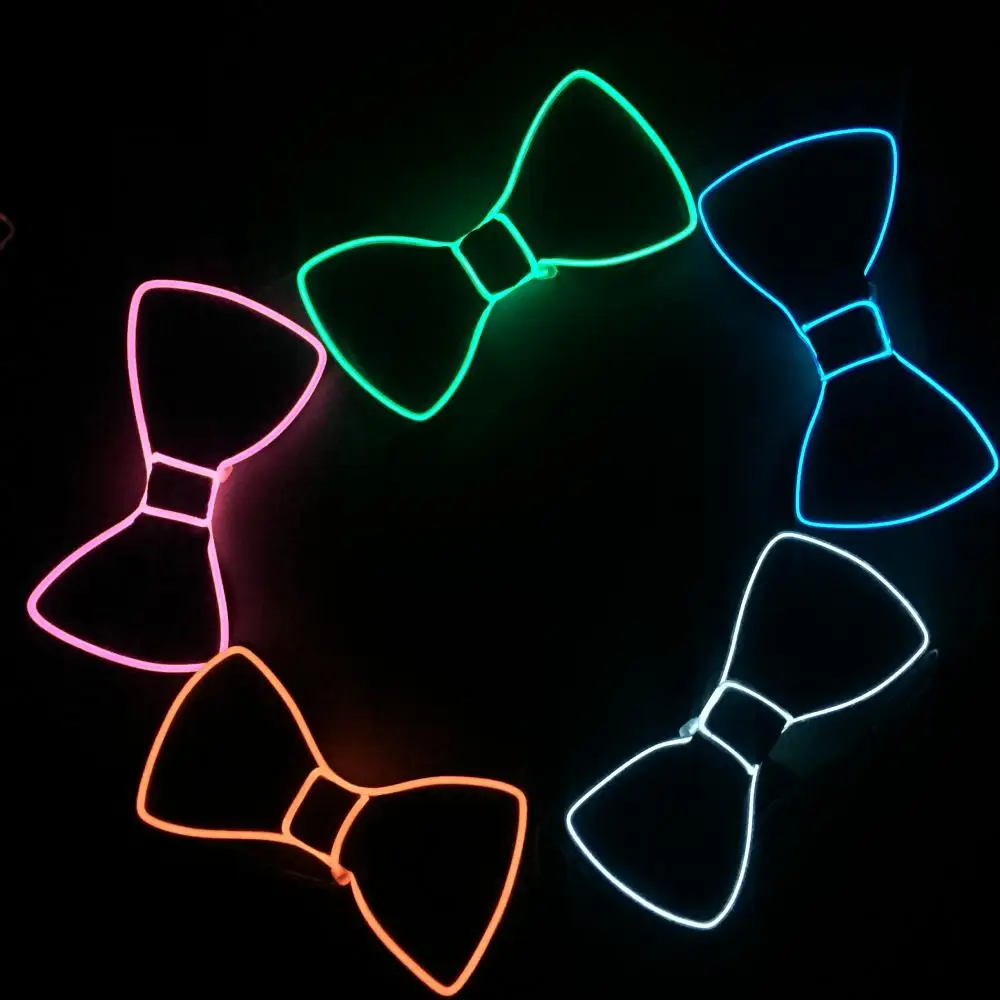 

Flashing Glow Bow Tie Luminous Party Decorative Lighting Classic Gift Bright LED Light Up Party Decor Bowtie Style