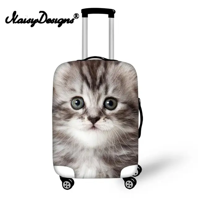 Noisydesigns Cute Cat Printings Luggage Suitcase Fashion Protective