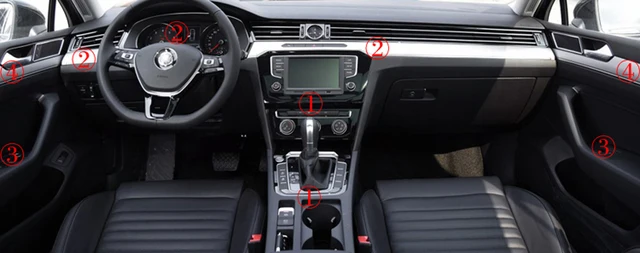 Für Volkswagen VW Passat B8 Innen Zentrale Steuerung Panel Tür Griff 3D/5D Carbon  Faser Aufkleber Aufkleber Auto styling zubehör - AliExpress