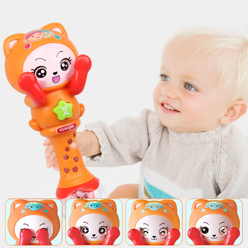 

HUAILE 12 Constellations Baby Musical Rattle Handbells Baby Hand Bells Toy For 0-12 Months Children Newborns Early Education