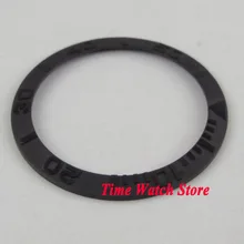 Твердый 38 мм черный матовый керамический ободок вставкой для 40 мм для мужских часов, B24
