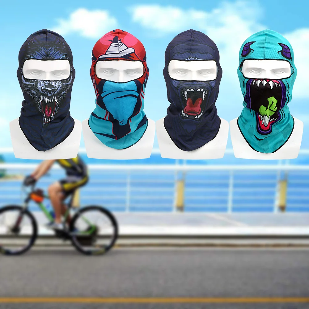 

3D Animal Full Face and Neck Coverage Motocycle Mask Windproof Sun-protection Summer Breathable Unisex Balaclava Dust Protection