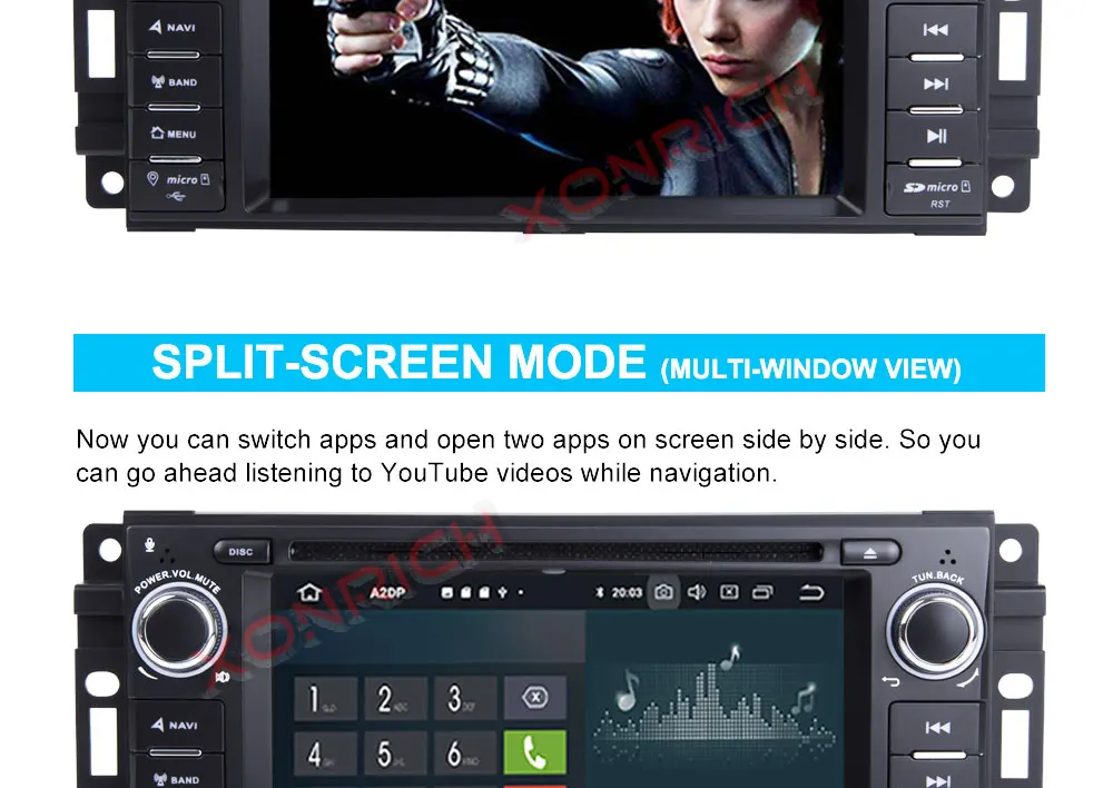 Discount Autoradio 1 Din Android Car Stereo DVD Player For Jeep Grand Cherokee Chrysler 300C Compass Patriot Dodge Sebring GPS Navi 23