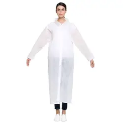 Одноразовые Белые Пальто Нетканая защитная одежда Одноразовый комбинезон посетить сервис экспериментальные Пылезащитная одежда для