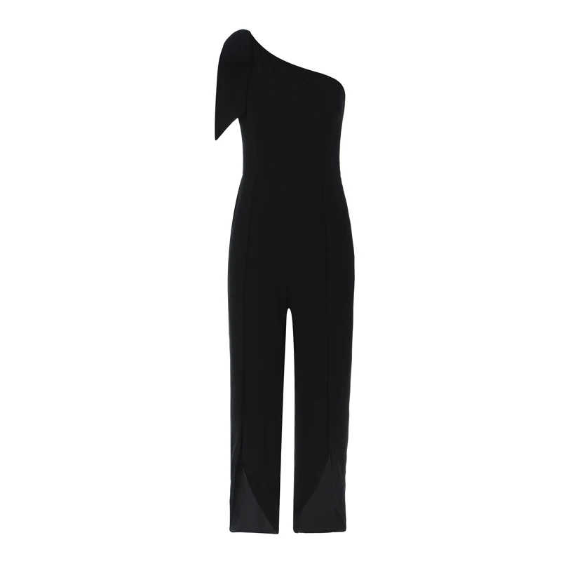 Max Spri 2019 Women Jumpsuit Asymmetric One Shoulder Sleeveless Romper Solid Color Sexy Bodycon Jumpsuit Max Spri 2019 Women Jumpsuit Asymmetric One Shoulder Sleeveless Romper Solid Color Sexy Bodycon Jumpsuit