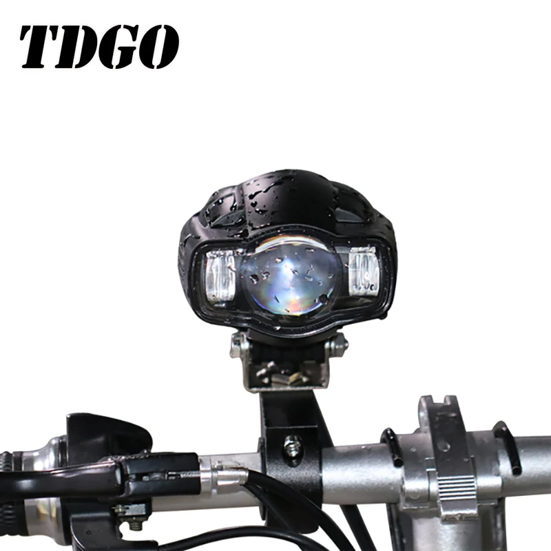 

TDGO Universal Motorcycle Car Headlight Lamp Moto LED Spot Light Driving Fog Lamp USB Charger For Yamaha Kawasaki BMW Honda KTM