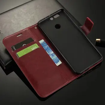 

10pcs/lot free shipping Book Style Crazy Horse Lines Leather Wallet Case For Huawei Honor 9/Honor 6A/V9/8 PRO