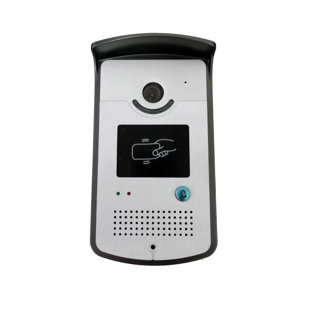 7 дюймов проводной видео звонок RFID карты видео домофон комплект с 1 Камера + 1 монитор + Мощность + дверь Выход EM замок + + ID брелков