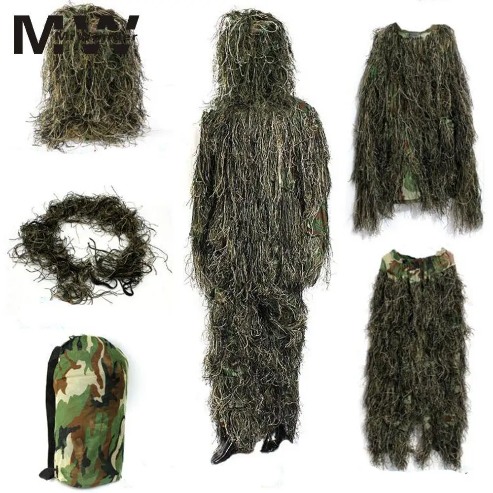  MISSKY PUBG CS Camouflage Suit Secretive Hunting Clothes Breathable Sniper Army Airsoft Uniform one