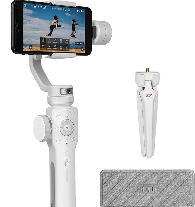 Zhiyun Smooth 4 Карманный 3-осевой бесщеточный карданный стабилизатор для iPhone X samsung для экшн-камеры gopro с фокусом PK DJI Osmo 2