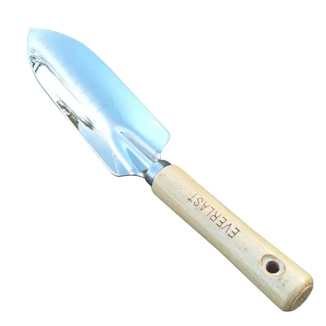 BESTOYARD Garden Shovel Stainless Steel Heavy Duty Rust Resistant Sharp Lawn Trowel Garden Tool Garden Spade for Bonsai Plant