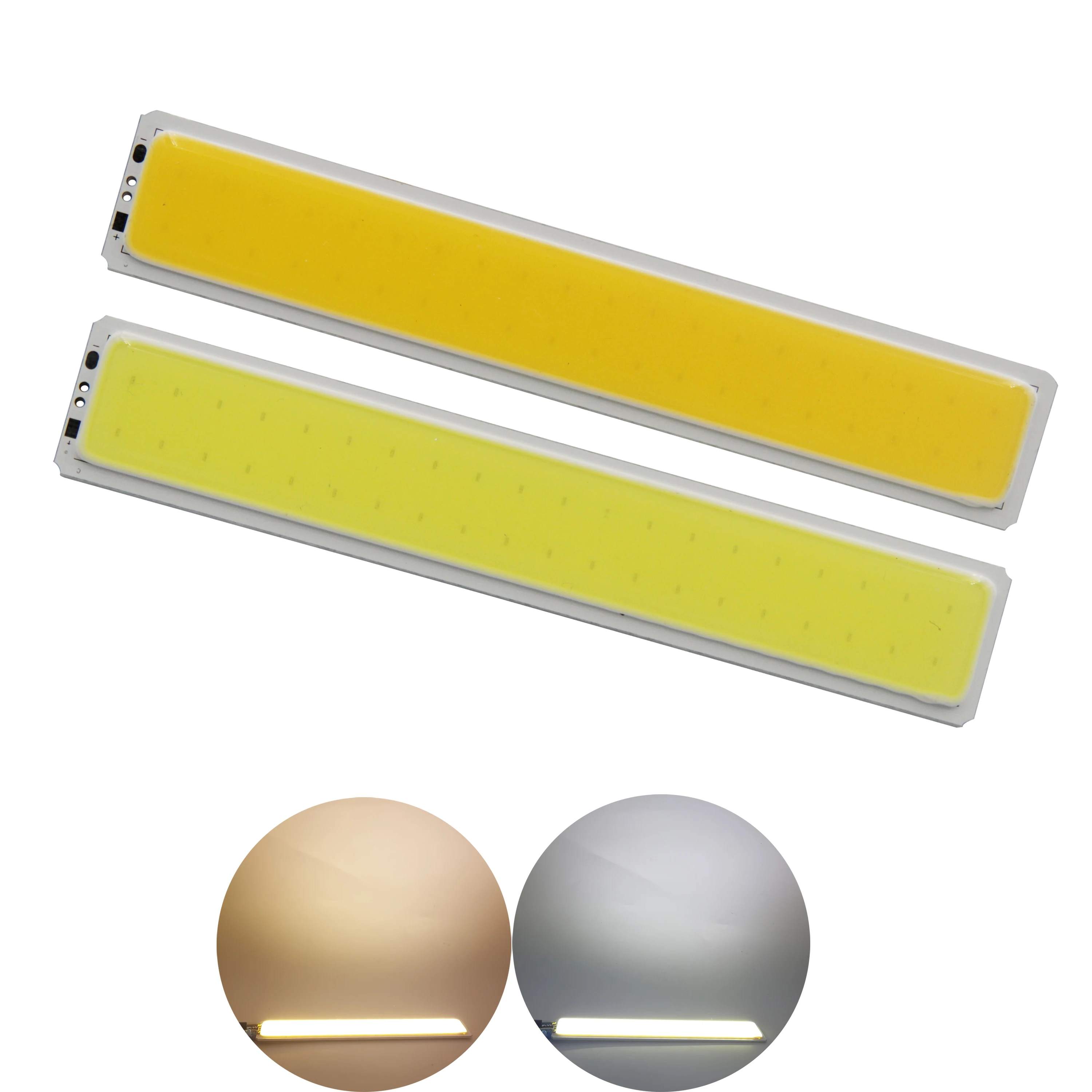 

new arrival 12v dc led cob bar strip light warm cold white 7w diode cob led bulb tubles light source for car diy drl light