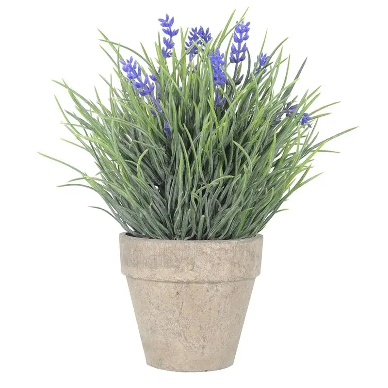 

Artificial Flowers Plastic Lavender Arrangements In Pots Wedding Flower Arrangement Home Decoration