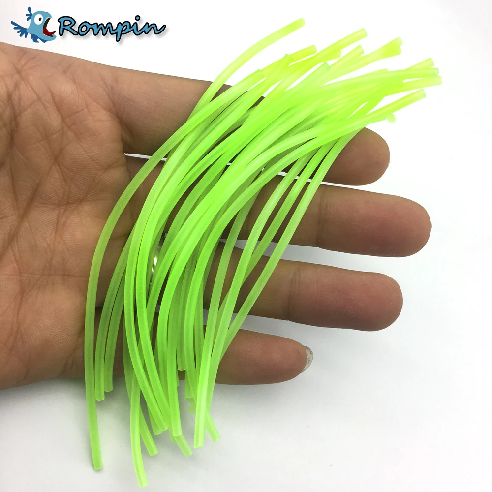 

Rompin 20pcs fly tying riging tube PVC lumo tubblings Fishing Material Luminous Tube for sea fishing tackle diy 2mm/3mm*12cm
