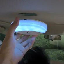 1 шт., автомобильная лампа для чтения, аксессуары для автомобиля, светодиодный светильник в помещении, маленькая ночная лампа, багажная лампа, автомобильная присоска, светодиодный фонарь 4 Вт, передняя и задняя