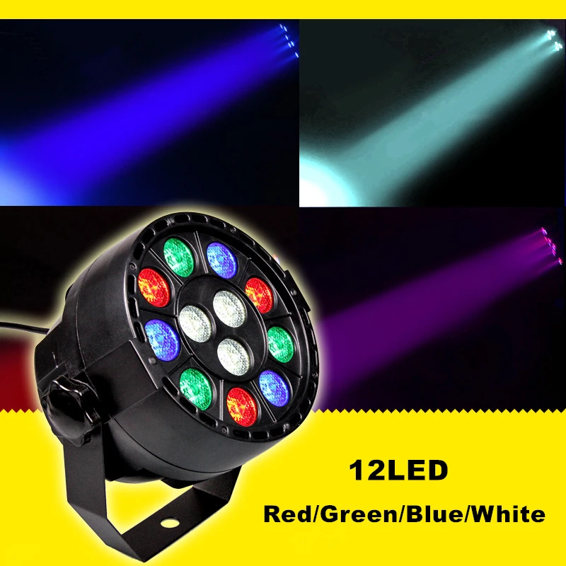 

Professional LED Stage Lights 12LED RGBW DMX512 Disco Lamp luces discoteca laser projector dmx Controller for DJ Party KTV