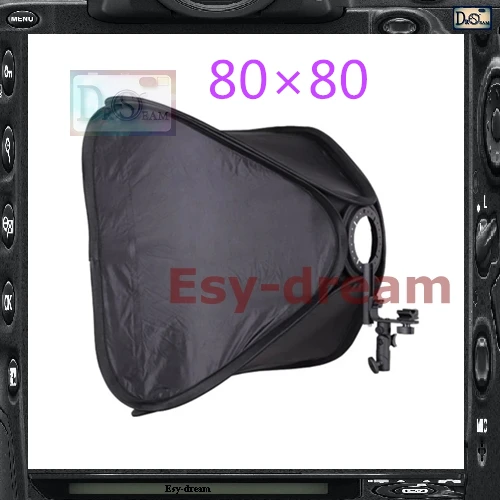 80*80 квадратный складной софтбокс для фотостудии Canon Nikon Metz Nissin Yongnuo Flash Speedlite PS107 |
