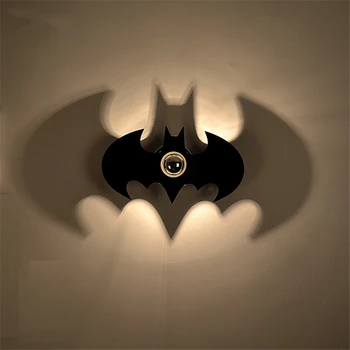 

Creative E27 Wall Lamp Sconce Light Batman Home Decoration led wall Light for Bedside Bedroom Dinning Room Restroom de wall lamp