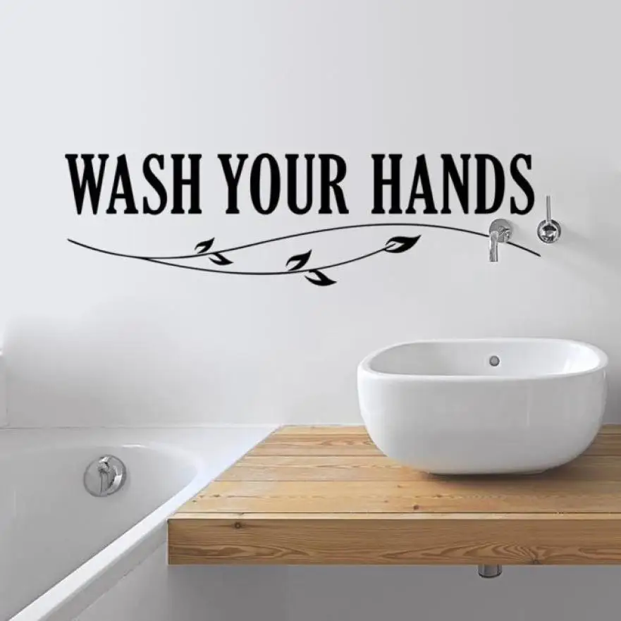 Home Decor Wash Your Hands Bathroom Vinyl Wall Decal Home Decor Wall Sticker wall sticker Home Deco mirror AU9 Home Decor Wash Your Hands Bathroom Vinyl Wall Decal Home Decor Wall Sticker wall sticker Home Deco mirror AU9