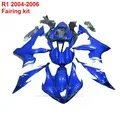 Полный часть Обтекатели для Yamaha YZF R1 2004 2005 2006 Обтекатель kit (черный, серебристый цвет) Бесплатная доставка инъекций XL03