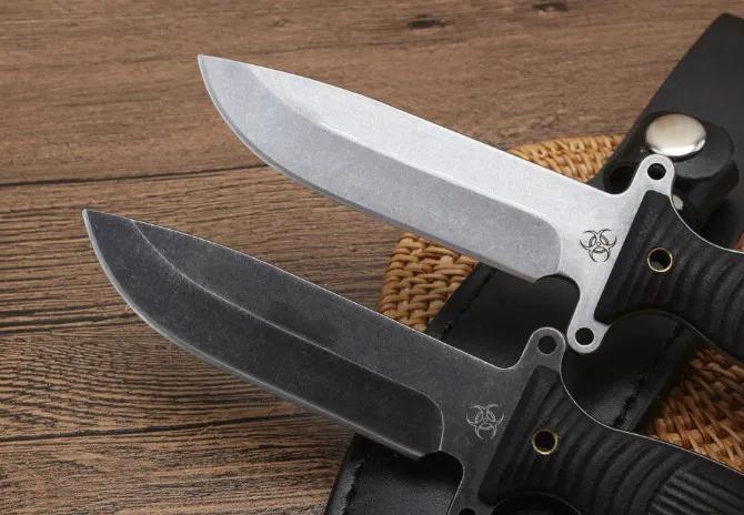 Trooper 9CR18 straight knife fixed blade Knife Outdoor EDC Multi Tools camping hunting Survival self defense knives a2911