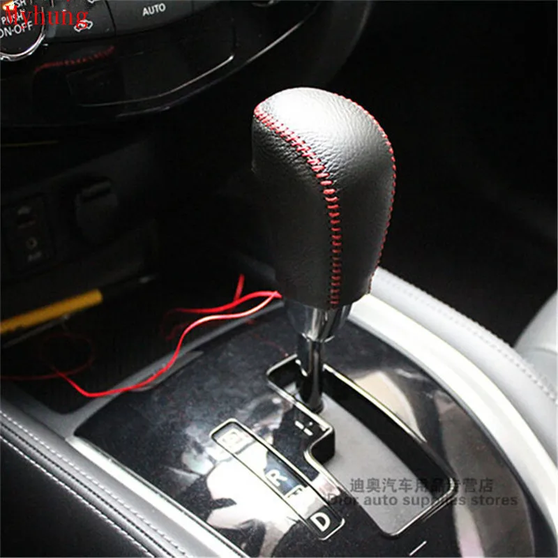 

Car Protective Sleeve Customized Gear Set Cover Leather For Nissan X-Trail Rogue AT 2014 2015 Auto Accessories 2 Colors
