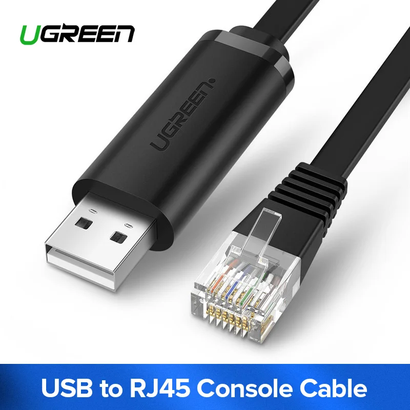 Цена Ugreen font b USB b font к RJ45 консольный кабель RS232 последовательный адаптер для маршрутизатора Cisco 1,5 м font b USB b font RJ 45 8P8C конвертер font b USB b font консольный кабель