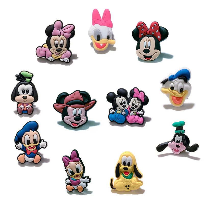 

1pcs Mickey Minnie Donald Duck PVC Anime Brooch Pins Badge Cartoon Icon Badges Backpack Clothes Hat Decor Home Decor
