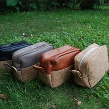 Подарок на день отца, чехол из Веганской кожи,, мужская косметичка для бритья, Корк, муженок, сумка для ежедневных туалетных принадлежностей DOM1093333