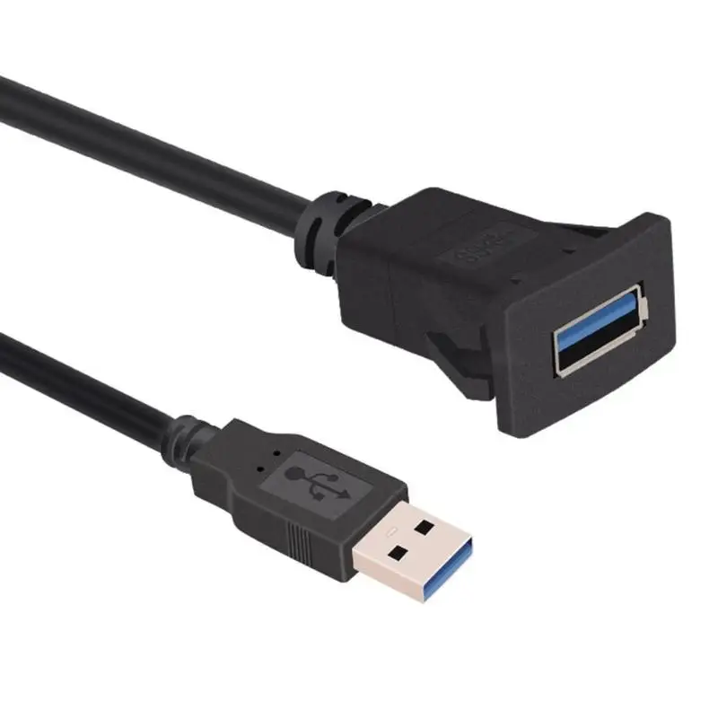 1 м/3,3 фута один порт USB3.0 штекер к USB3.0 Женский Автомобильный Кабель для скрытого монтажа к женскому удлинителю автомобильные аксессуары USB