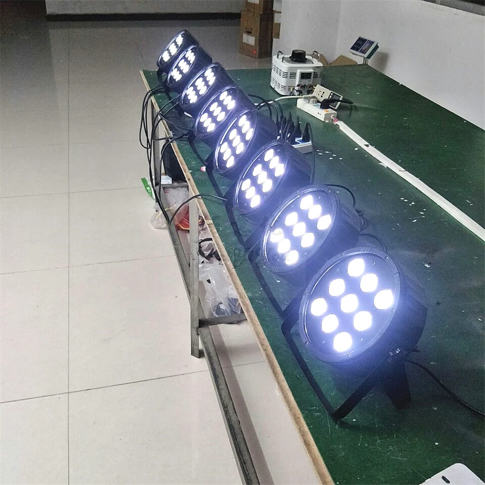 9pcs LED Flat PAR 13a04