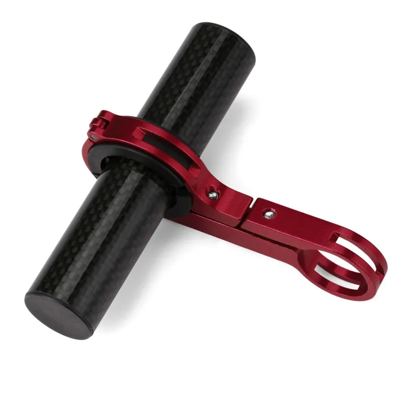 MTB велосипед ручки для руля Спортивного Велосипеда Кронштейн-держатель для лампы удлинитель крепление расширение Аксессуары для велосипеда ciclismo - Цвет: Красный