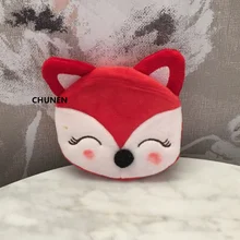 Небольшой размер 10 см плюшевая игрушка «Лиса» кошелек-Детский плюшевый Кошелек, детский брелок плюшевые игрушки кошелек